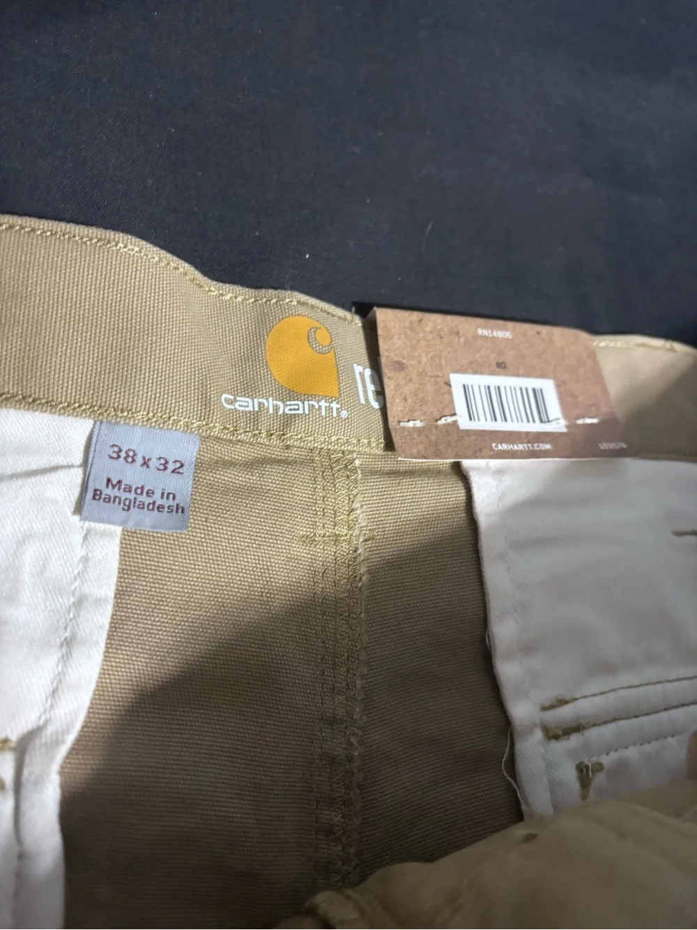 Carhartt Men's Khaki Cargo Pants - Light Tan Workwear